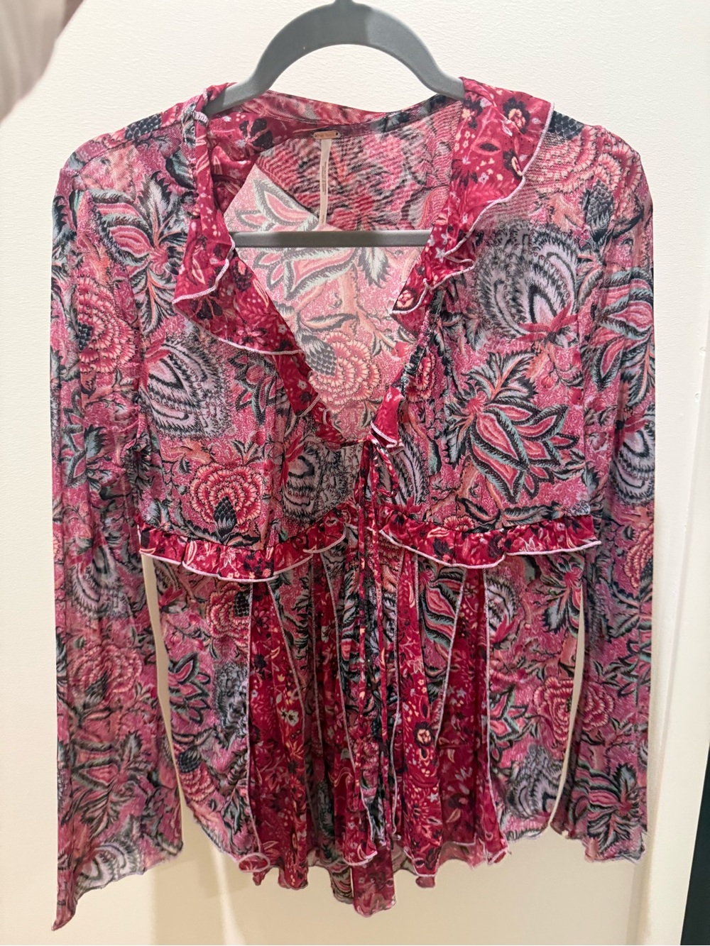 Free people Paisley blouse